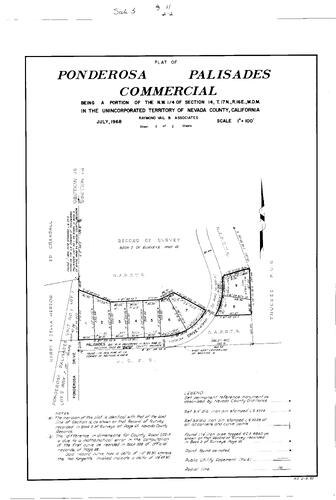 Click to see Subdivision Book 3, pg. 11 (1968) of Nevada County Recorders Subdivision Maps Book 3