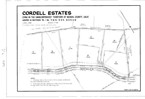 Click to see Subdivision Book 3, pg. 13 (1968) of Nevada County Recorders Subdivision Maps Book 3