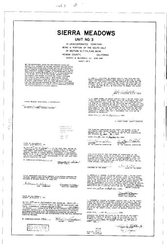Click to see Subdivision Book 3, pg. 14 (1968) of Nevada County Recorders Subdivision Maps Book 3