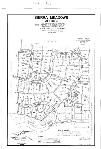 Click to see Subdivision Book 3, pg. 14 (1968) of Nevada County Recorders Subdivision Maps Book 3