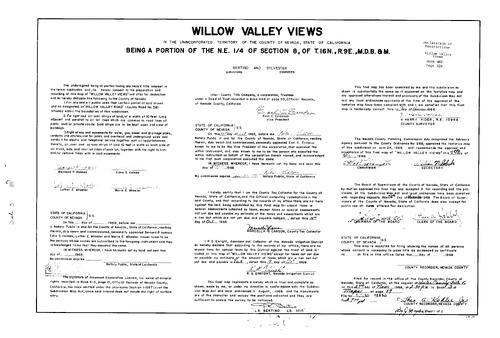 Click to see Subdivision Book 3, pg. 17 (1968) of Nevada County Recorders Subdivision Maps Book 3