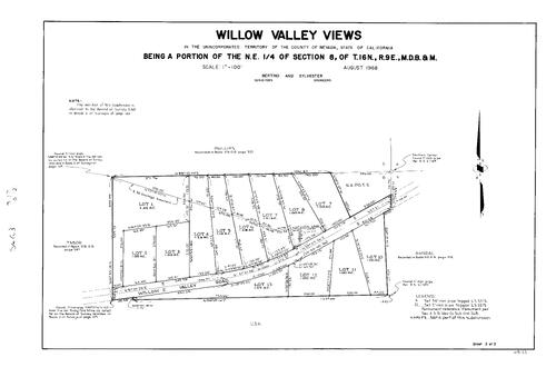 Click to see Subdivision Book 3, pg. 17 (1968) of Nevada County Recorders Subdivision Maps Book 3