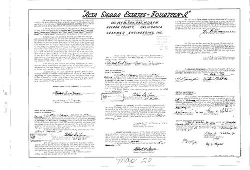 Click to see Subdivision Book 3, pg. 20 (1969) of Nevada County Recorders Subdivision Maps Book 3