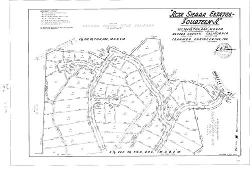 Click to see Subdivision Book 3, pg. 20 (1969) of Nevada County Recorders Subdivision Maps Book 3