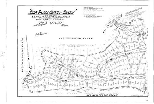 Click to see Subdivision Book 3, pg. 21 (1969) of Nevada County Recorders Subdivision Maps Book 3