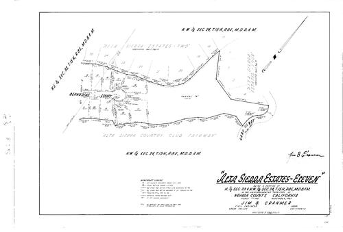 Click to see Subdivision Book 3, pg. 21 (1969) of Nevada County Recorders Subdivision Maps Book 3
