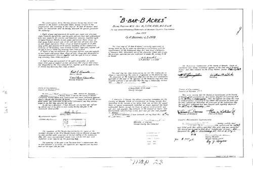 Click to see Subdivision Book 3, pg. 23 (1969) of Nevada County Recorders Subdivision Maps Book 3