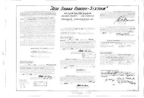 Click to see Subdivision Book 3, pg. 26 (1969) of Nevada County Recorders Subdivision Maps Book 3