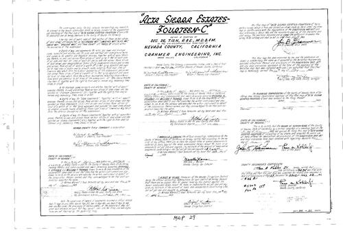 Click to see Subdivision Book 3, pg. 29 (1969) of Nevada County Recorders Subdivision Maps Book 3