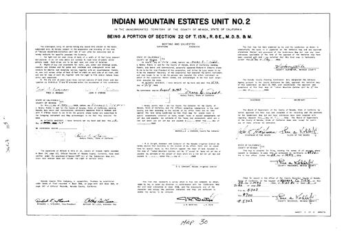 Click to see Subdivision Book 3, pg. 30 (1969) of Nevada County Recorders Subdivision Maps Book 3