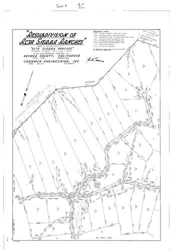 Click to see Subdivision Book 3, pg. 31 (1969) of Nevada County Recorders Subdivision Maps Book 3