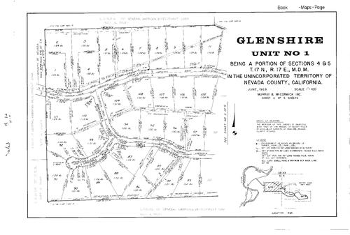 Click to see Subdivision Book 3, pg. 32 (1969) of Nevada County Recorders Subdivision Maps Book 3