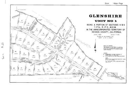 Click to see Subdivision Book 3, pg. 32 (1969) of Nevada County Recorders Subdivision Maps Book 3