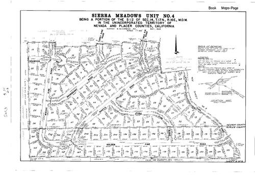 Click to see Subdivision Book 3, pg. 35 (1969) of Nevada County Recorders Subdivision Maps Book 3
