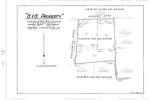 Click to see Subdivision Book 3, pg. 37 (1969) of Nevada County Recorders Subdivision Maps Book 3
