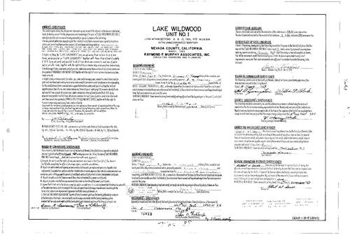 Click to see Subdivision Book 3, pg. 38 (1969) of Nevada County Recorders Subdivision Maps Book 3