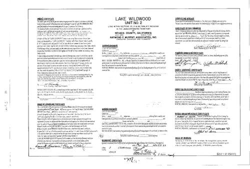 Click to see Subdivision Book 3, pg. 39 (1969) of Nevada County Recorders Subdivision Maps Book 3