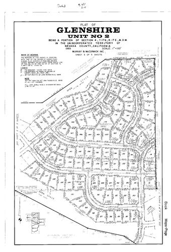 Click to see Subdivision Book 3, pg. 41 (1969) of Nevada County Recorders Subdivision Maps Book 3