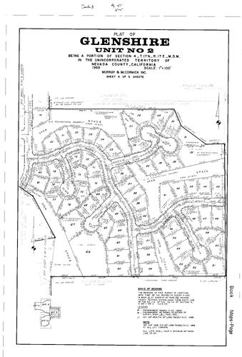Click to see Subdivision Book 3, pg. 41 (1969) of Nevada County Recorders Subdivision Maps Book 3