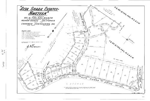 Click to see Subdivision Book 3, pg. 44 (1969) of Nevada County Recorders Subdivision Maps Book 3