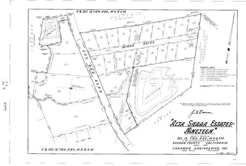 Click to see Subdivision Book 3, pg. 44 (1969) of Nevada County Recorders Subdivision Maps Book 3