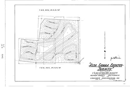 Click to see Subdivision Book 3, pg. 45 (1969) of Nevada County Recorders Subdivision Maps Book 3