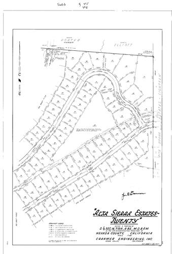 Click to see Subdivision Book 3, pg. 45 (1969) of Nevada County Recorders Subdivision Maps Book 3
