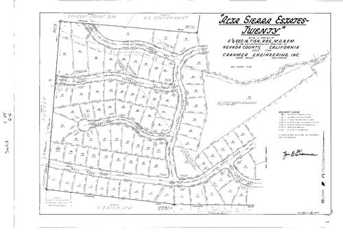 Click to see Subdivision Book 3, pg. 45 (1969) of Nevada County Recorders Subdivision Maps Book 3