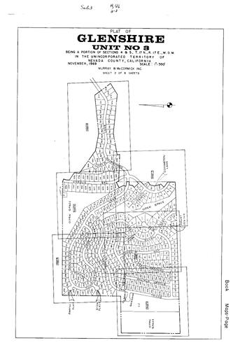 Click to see Subdivision Book 3, pg. 46 (1969) of Nevada County Recorders Subdivision Maps Book 3