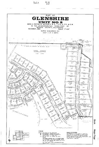 Click to see Subdivision Book 3, pg. 46 (1969) of Nevada County Recorders Subdivision Maps Book 3