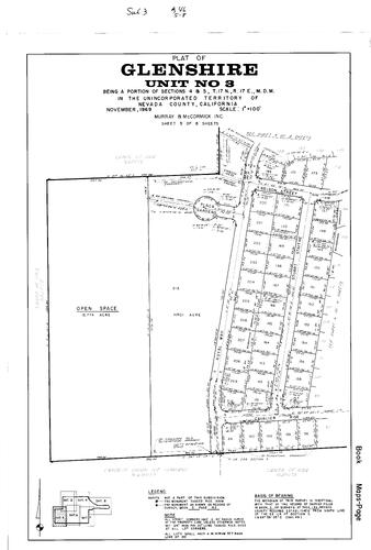 Click to see Subdivision Book 3, pg. 46 (1969) of Nevada County Recorders Subdivision Maps Book 3