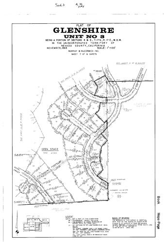 Click to see Subdivision Book 3, pg. 46 (1969) of Nevada County Recorders Subdivision Maps Book 3