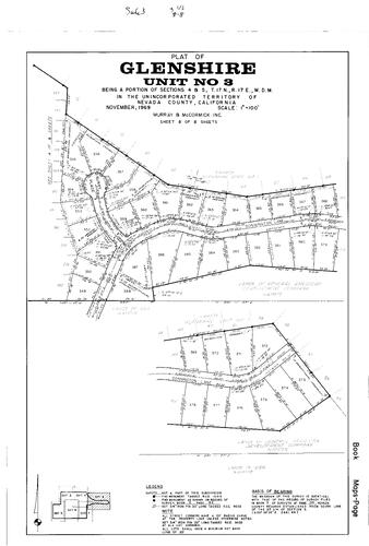 Click to see Subdivision Book 3, pg. 46 (1969) of Nevada County Recorders Subdivision Maps Book 3