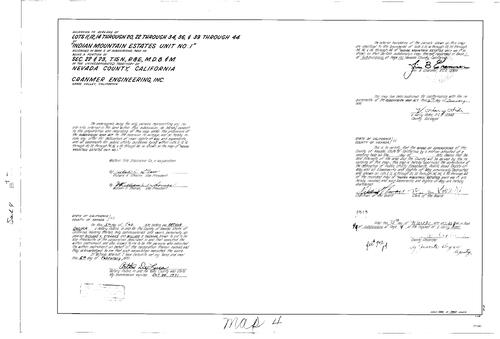 Click to see Subdivision Book 4, pg. 4 (1970) of Nevada County Recorders Subdivision Maps Book 4