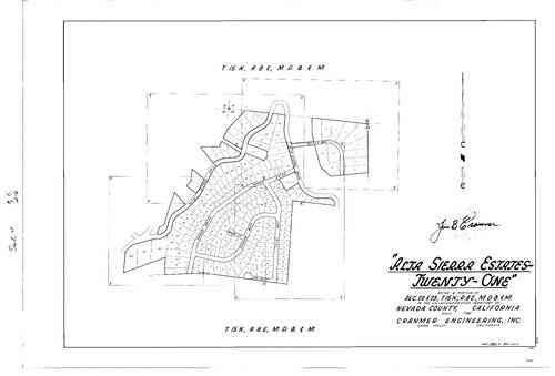 Click to see Subdivision Book 4, pg. 6 (1970) of Nevada County Recorders Subdivision Maps Book 4