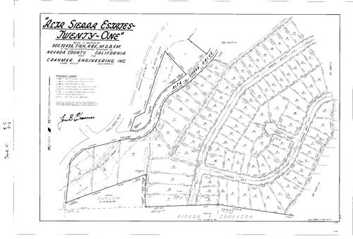 Click to see Subdivision Book 4, pg. 6 (1970) of Nevada County Recorders Subdivision Maps Book 4