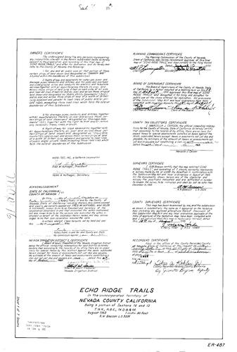 Click to see Subdivision Book 4, pg. 16 (1970) of Nevada County Recorders Subdivision Maps Book 4
