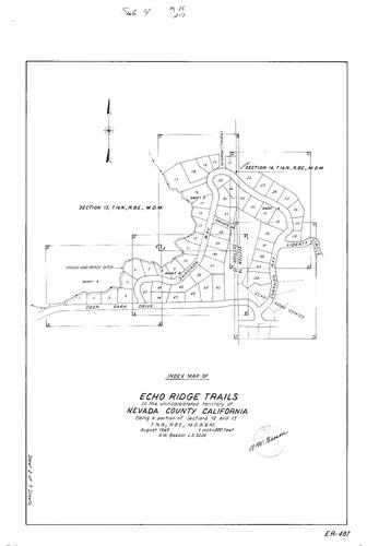 Click to see Subdivision Book 4, pg. 16 (1970) of Nevada County Recorders Subdivision Maps Book 4