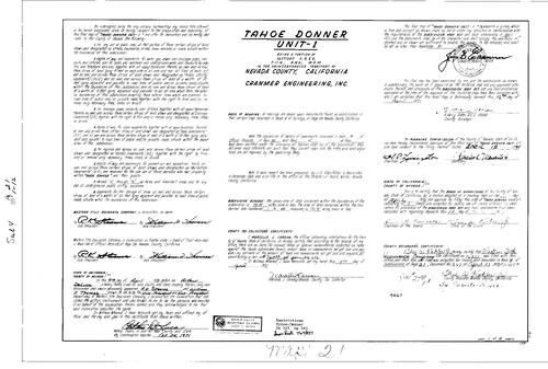 Click to see Subdivision Book 4, pg. 21 (1971) of Nevada County Recorders Subdivision Maps Book 4