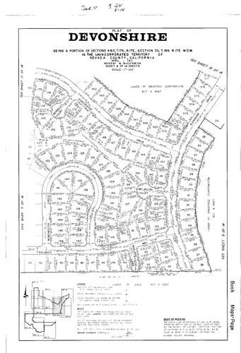 Click to see Subdivision Book 4, pg. 24 (1971) of Nevada County Recorders Subdivision Maps Book 4