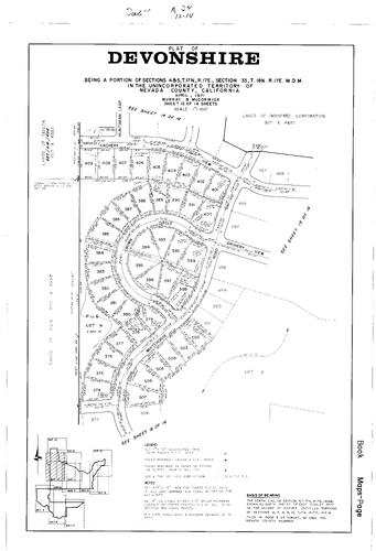 Click to see Subdivision Book 4, pg. 24 (1971) of Nevada County Recorders Subdivision Maps Book 4