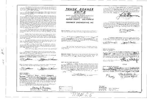 Click to see Subdivision Book 4, pg. 25 (1971) of Nevada County Recorders Subdivision Maps Book 4