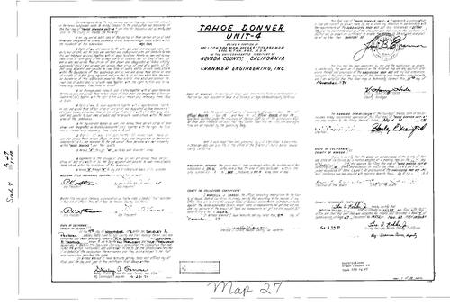 Click to see Subdivision Book 4, pg. 27 (1971) of Nevada County Recorders Subdivision Maps Book 4