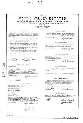 Click to see Subdivision Book 4, pg. 29 (1971) of Nevada County Recorders Subdivision Maps Book 4