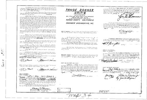 Click to see Subdivision Book 4, pg. 34 (1972) of Nevada County Recorders Subdivision Maps Book 4