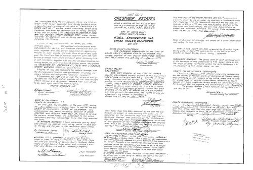 Click to see Subdivision Book 4, pg. 35 (1972) of Nevada County Recorders Subdivision Maps Book 4