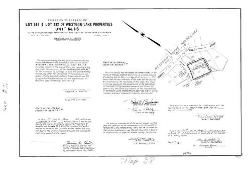Click to see Subdivision Book 4 pg. 38 (1972) of Nevada County Recorders Subdivision Maps Book 4