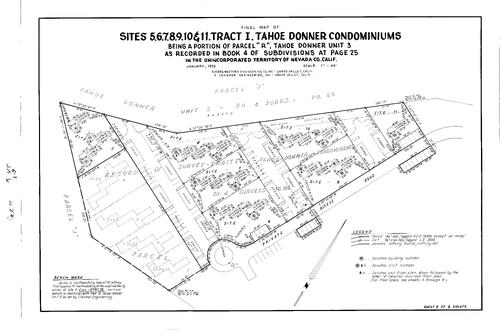 Click to see Subdivision Book 4 pg. 45 (1973) of Nevada County Recorders Subdivision Maps Book 4