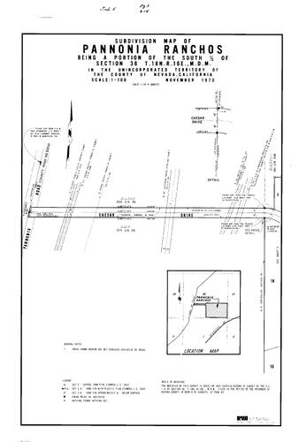 Click to see Subdivision Book 5, pg. 3 (1974) of Nevada County Recorders Subdivision Maps Book 5