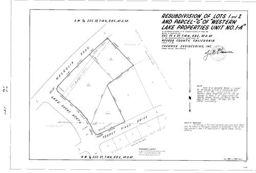 Click to see Subdivision Book 5, pg. 5 (1974) of Nevada County Recorders Subdivision Maps Book 5